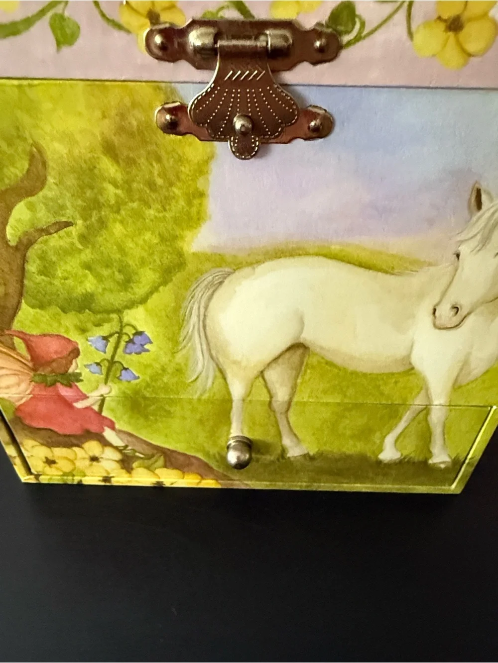 Horse Fairy Musical Jewelry Box horse Spins as music plays